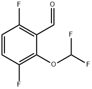Benzaldehyde, 2-(difluoromethoxy)-3,6-difluoro- Struktur