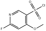 3-Pyridinesulfonyl chloride, 6-fluoro-4-methoxy- Struktur