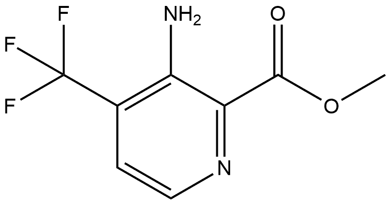 Methyl 3-amino-4-(trifluoromethyl)-2-pyridinecarboxylate Struktur