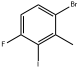 Benzene, 1-bromo-4-fluoro-3-iodo-2-methyl- Struktur