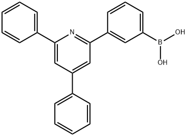 Boronic acid, B-[3-(4,6-diphenyl-2-pyridinyl)phenyl]- Struktur
