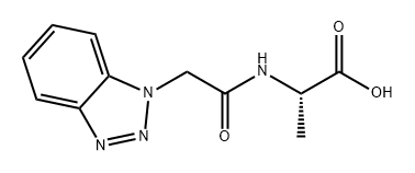 Alanine, N-[2-(1H-benzotriazol-1-yl)acetyl]- Struktur