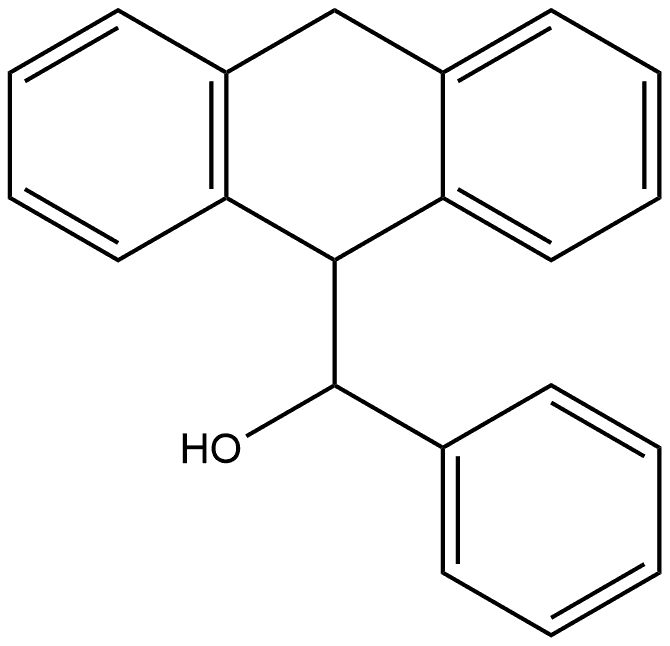 9-Anthracenemethanol, 9,10-dihydro-α-phenyl- Struktur