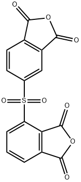 1,3-Isobenzofurandione, 4-[(1,3-dihydro-1,3-dioxo-5-isobenzofuranyl)sulfonyl]- Struktur