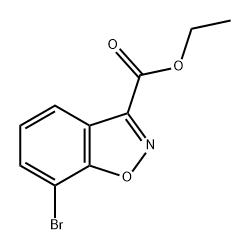1,2-Benzisoxazole-3-carboxylic acid, 7-bromo-, ethyl ester Structure