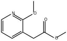3-Pyridineacetic acid, 2-methoxy-, methyl ester Struktur