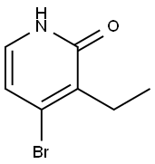 2(1H)-Pyridinone, 4-bromo-3-ethyl- Struktur