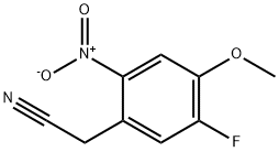 5-Fluoro-4-methoxy-2-nitrophenylacetonitrile Struktur