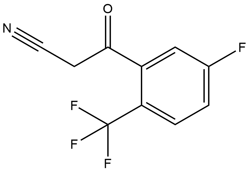 5-Fluoro-2-(trifluoromethyl)benzoylacetonitrile Struktur