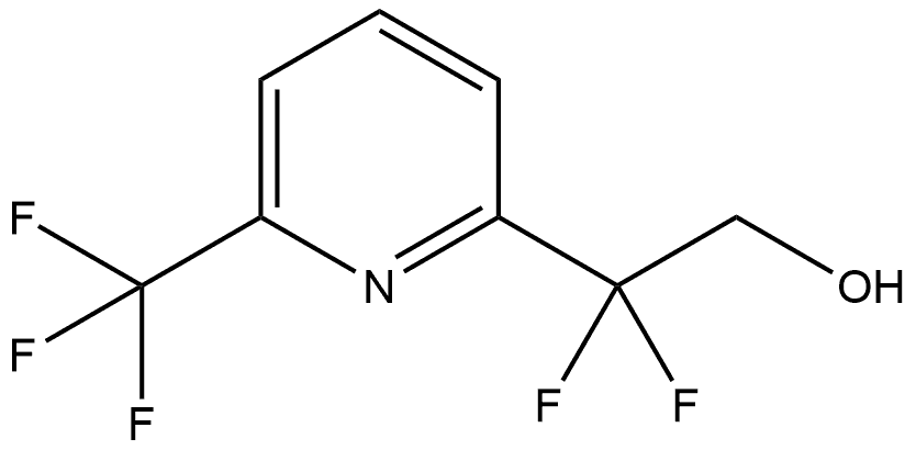 2,2-Difluoro-2-(6-(trifluoromethyl)pyridin-2-yl)ethanol Struktur