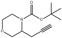 tert-butyl 3-(prop-2-yn-1-yl)morpholine-4-carboxylate Structure