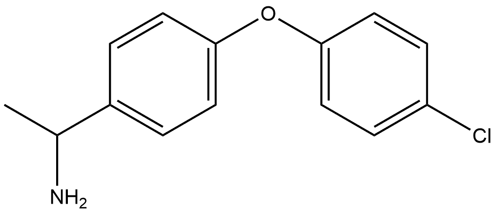 1-(4-(4-Chlorophenoxy)phenyl)ethanamine Struktur