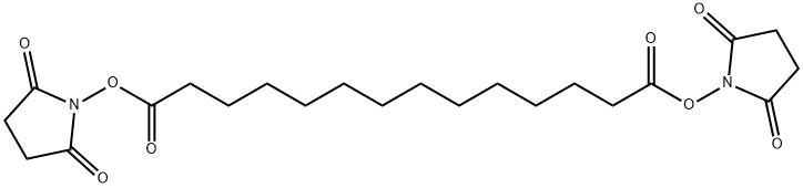 Tetradecanedioic acid, 1,14-bis(2,5-dioxo-1-pyrrolidinyl) ester Struktur