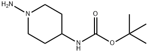 1,1-Dimethylethyl N-(1-amino-4-piperidinyl)carbamate Struktur