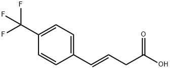 3-Butenoic acid, 4-[4-(trifluoromethyl)phenyl]-, (3E)- Structure