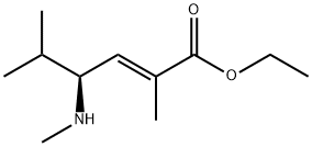 2-Hexenoic acid, 2,5-dimethyl-4-(methylamino)-, ethyl ester, (2E,4S)- Struktur