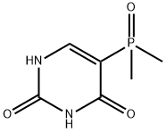 2,4(1H,3H)-Pyrimidinedione, 5-(dimethylphosphinyl)- Struktur