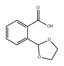 Benzoic acid, 2-(1,3-dioxolan-2-yl)- Structure