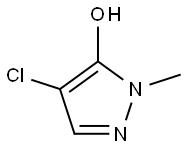 1H-Pyrazol-5-ol, 4-chloro-1-methyl- Struktur