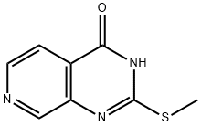 Pyrido[3,4-d]pyrimidin-4(3H)-one, 2-(methylthio)- Struktur