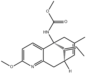 Carbamic acid, N-[(5R,9R,11E)-11-ethylidene-9,10-dihydro-2-methoxy-7-methyl-5,9-methanocycloocta[b]pyridin-5(6H)-yl]-, methyl ester