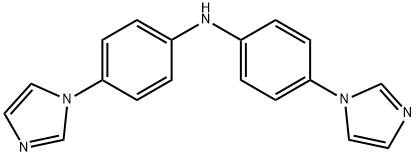 Benzenamine, 4-(1H-imidazol-1-yl)-N-[4-(1H-imidazol-1-yl)phenyl]- Struktur