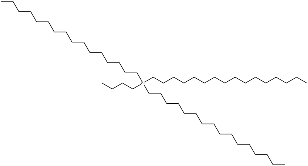 Butyltrihexadecylsilane Struktur