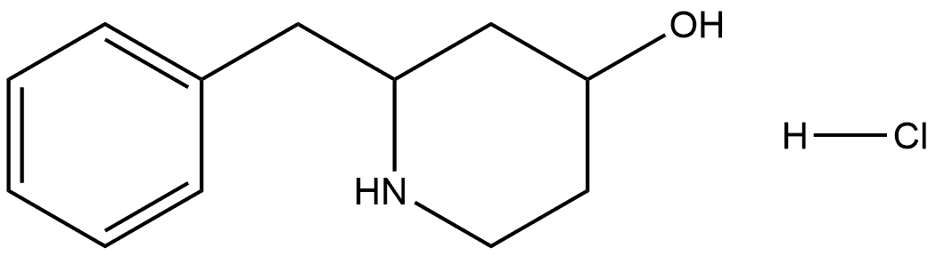4-Piperidinol, 2-(phenylmethyl)-, hydrochloride (1:1) Struktur