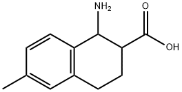 1-amino-6-methyl-1,2,3,4-tetrahydronaphthalene-2-carboxylic acid Struktur