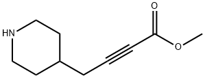 2-Butynoic acid, 4-(4-piperidinyl)-, methyl ester Struktur