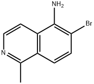 6-bromo-1-methylisoquinolin-5-amine Struktur