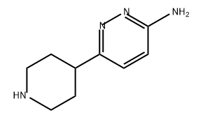 3-Pyridazinamine, 6-(4-piperidinyl)- Struktur