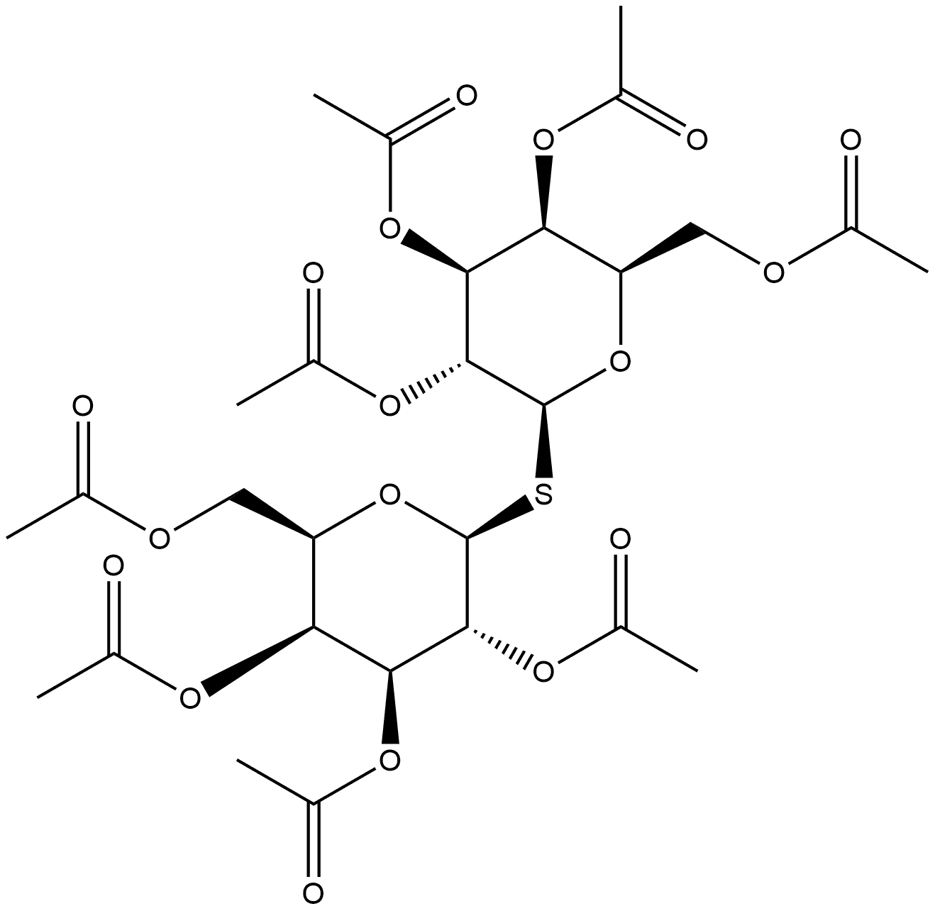 β-D-Galactopyranoside, 2,3,4,6-tetra-O-acetyl-β-D-galactopyranosyl 1-thio-, 2,3,4,6-tetraacetate
