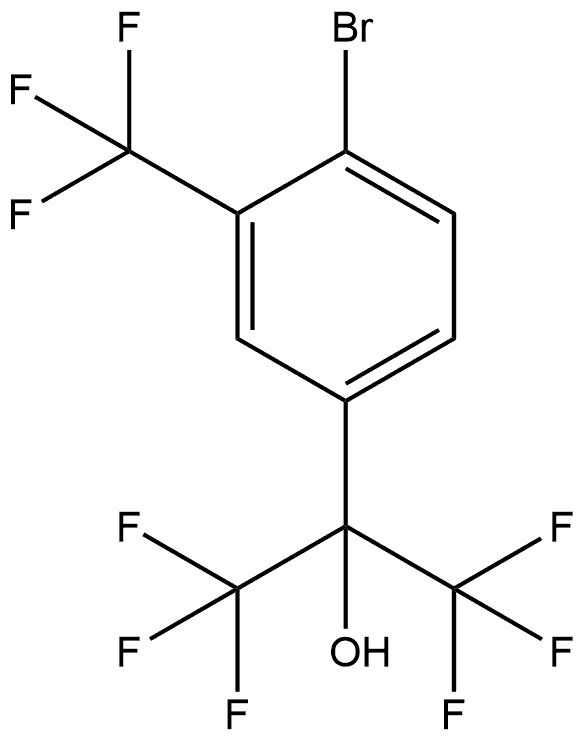 4-Bromo-α,α,3-tris(trifluoromethyl)benzenemethanol Struktur