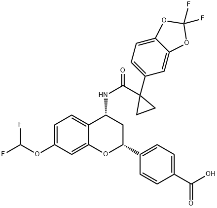 ABBV-2222 (GLPG2222) Struktur