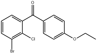 Methanone, (3-bromo-2-chlorophenyl)(4-ethoxyphenyl)- Struktur