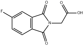 2H-Isoindole-2-acetic acid, 5-fluoro-1,3-dihydro-1,3-dioxo- Struktur