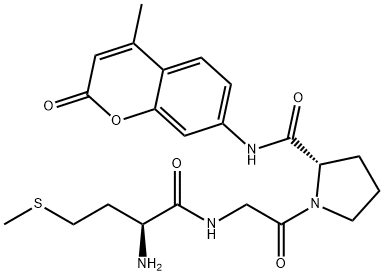 L-Methionylglycyl-N-(4-methyl-2-oxo-2H-1-benzopyran-7-yl)-L-prolinamide Struktur