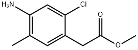 Benzeneacetic acid, 4-amino-2-chloro-5-methyl-, methyl ester