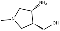 (3R,4R)-4-Amino-1-methyl-3-pyrrolidinemethanol Struktur