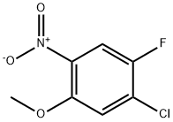 Benzene, 1-chloro-2-fluoro-5-methoxy-4-nitro- Struktur