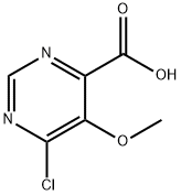 4-Pyrimidinecarboxylic acid, 6-chloro-5-methoxy- Struktur