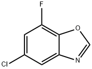 5-Chloro-7-fluoro-1,3-benzoxazole Struktur
