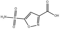 3-Isoxazolecarboxylic acid, 5-(aminosulfonyl)- Struktur