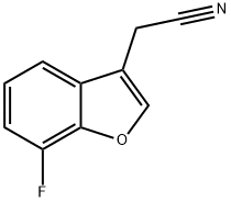 2-(7-fluoro-1-benzofuran-3-yl)acetonitrile Struktur