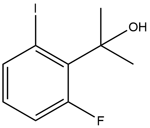 Benzenemethanol, 2-fluoro-6-iodo-α,α-dimethyl- Struktur