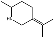 Piperidine, 2-methyl-5-(1-methylethylidene)- Struktur