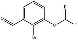 Benzaldehyde, 2-bromo-3-(difluoromethoxy)- Struktur