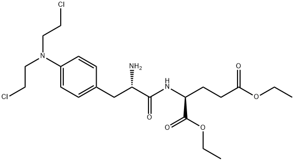 L-Glutamic acid, 4-[bis(2-chloroethyl)amino]-L-phenylalanyl-, diethyl ester (9CI) Structure