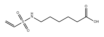 Hexanoic acid, 6-[(ethenylsulfonyl)amino]- Struktur